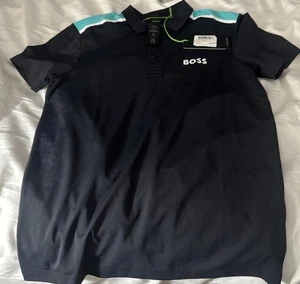 Hugo Boss Paddytech Performance Stretch T-Shirt Navy Größe Small - Bild 1 von 5