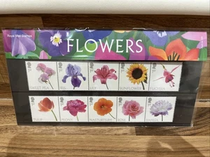 Royal Mail Stamp Presentation Pack 630 Flowers 10 Stamps 1st Class - Picture 1 of 3