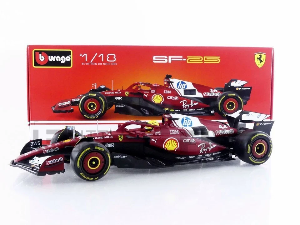 BBURAGO 1/18 - FERRARI SF-25 - SEASON CAR 2025 (L. HAMILTON) 16816H - Image 1 of 1