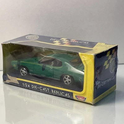 MotorMax 1:24 литая 1969 Pontiac GTO копия зеленый модель автомобиля с коробкой - Изображение 1 из 4