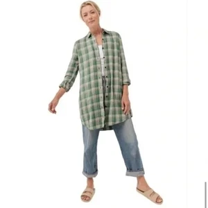 PACT Fireside Organic Flannel Shirt Dress Size XL - Picture 1 of 12