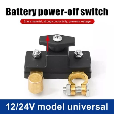Car Battery Disconnect Isolator Cut Off Switch 12V Battery Terminal Anti-leakage - Image 1 of 4