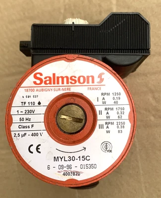 Circulateur Salmson MYL 30-15C  130mm - DN25 ( 1" ) - 230V - 3 vitesses - Imagen 1 de 4