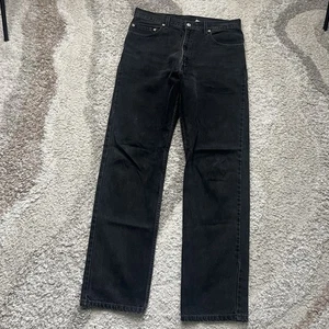 Vintage Levis 505 Jeans 34x34 Black Denim Regular Fit Straight USA 90s - Picture 1 of 7