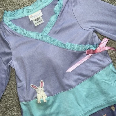 American Girl BITTY BABY Girls Sz L (6-6X) Bunny PAJAMAS NEW Sweet - Image 1 of 3