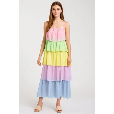 Maxi Vestido Olivia Rubin Cici Seda en Niveles Foto 1 de 4