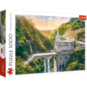 Trefl rot 1000-teiliges Puzzle - Las Lajas Sanctuary, Kolumbien - Bild 1 von 10