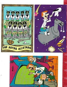 Lotto 3 cartoline d'epoca Jetsons space age famiglia Hanna -Barbara 1987  - Foto 1 di 4