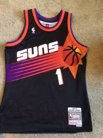 Mitchell & Ness Authentic Anfernee Penny Hardaway Phoenix Suns Jersey Black 40 M Cover