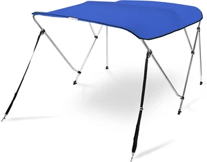 AA Products 3 Bow Bimini Top Cover Sun Shade Boat Canopy Waterproof Includes Sto - Picture 1 of 7