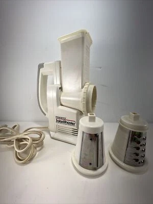 Vintage PRESTO SALAD SHOOTER Model 0291003 White Tested 2 Blades Electric Slicer - Image 1 of 4