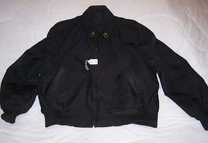 (G14) MEN'S BLACK USAF WINDBREAKER WITH REMOVEABLE LINER 42S - Picture 1 of 6