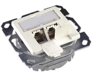 TELEGÄRTNER J00020A0393 Caja de conexiones EDV AMJ 8/8, 2xRJ45, Cat.6A, Clase E - Imagen 1 de 1