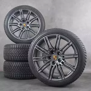 Original Porsche 21 Zoll Cayenne Winterräder 958 92A Felgen Sport Winterreifen - Bild 1 von 3