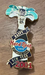 Hard Rock Cafe ATLANTIC CITY 2001 Happy New Year Champagne Bottle Pin LE 300 - Picture 1 of 1