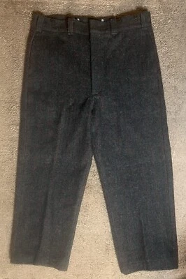 Pantalones de lana Woolrich vintage para hombre talla 38 gris rojo Malone pantalones de caza gruesos  Foto 1 de 4