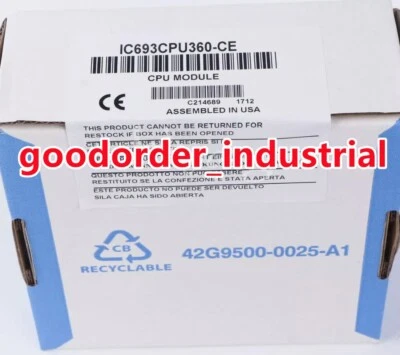New Factory Sealed GE IC693CPU360 Fanuc CPU Module IC693CPU360 - Image 1 of 4