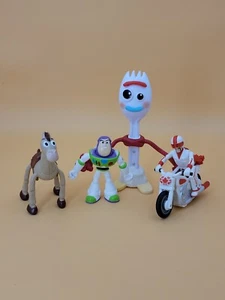 4 Stck. Disney Pixar Toy Story Zugschnur Duke Talking Forky Buzz & Bullseye Bendy - Bild 1 von 12