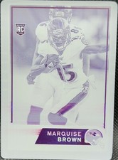 MARQUISE BROWN 2019 Panini Chronicles Classics PRINTING PLATE #1/1 Ravens One of