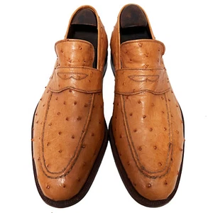 Maßgeschneiderter Herren Original Straußenhaut Halbschuh - 9 1/2 - 10 US - Bild 1 von 8