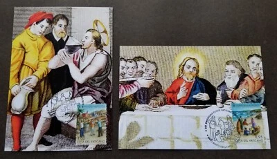 [SJ] Vatican Extraordinary Holy Year Of Mercy 2016 Painting Food (maxicard) - Image 1 of 4
