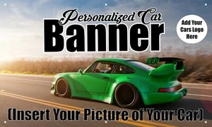 Banner de coche personalizado 3'x5' personalizado para su exhibición de coches exhibición gráfico camión reunión - Imagen 1 de 1