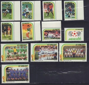 SAINT VINCENT 1986 FIFA WORLDCUP SOCCER MEXICO 86 940-951 FUTBOL MINT MNH - Picture 1 of 1