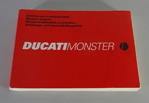 Betriebsanleitung / Handbuch Ducati Monster 600 / 750 / 900 Stand 10/2000 - Bild 1 von 2