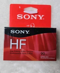 Nuevo casete de audio Sony HF de alta fidelidad en blanco sesgo normal 90 minutos - Imagen 1 de 2