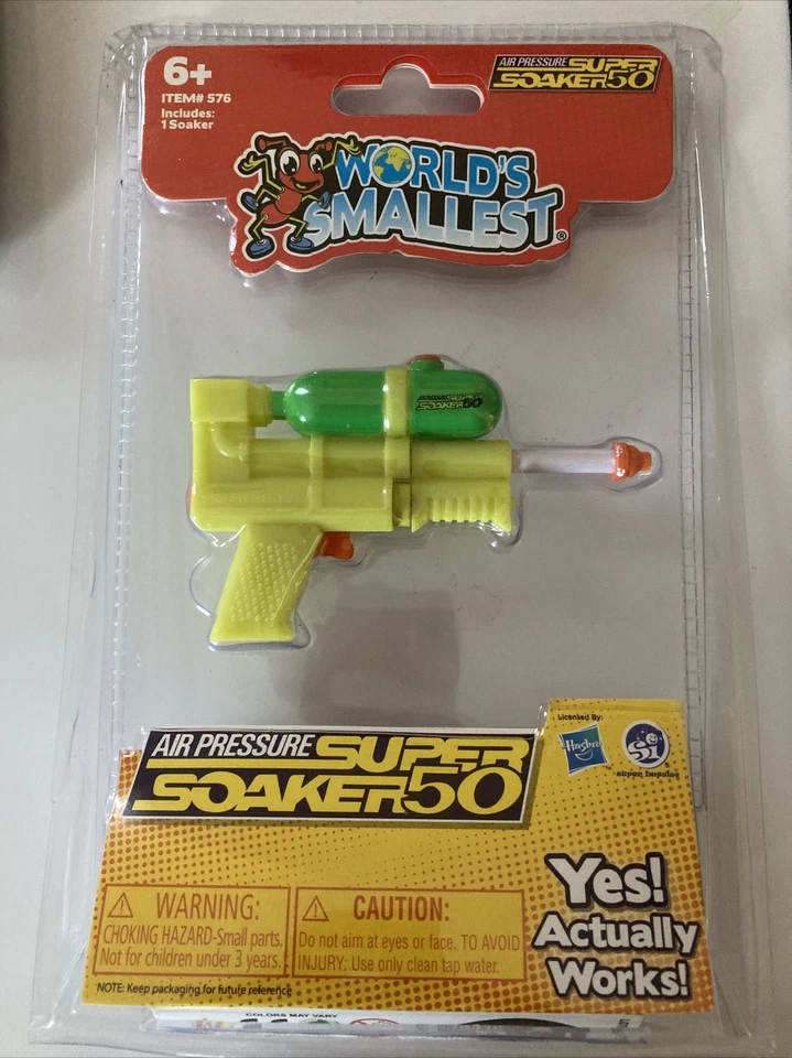 Nueva pistola de agua Super Soaker 50 de presión de aire más pequeña del mundo 576 Foto 1 de 2