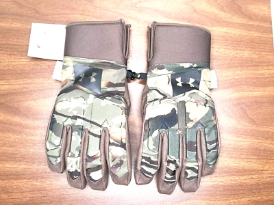 Under Armour Hunt Mid-Season GORE-TEX INFINIUM WINDSTOPPER Insulated Gloves Sz M - Image 1 of 4