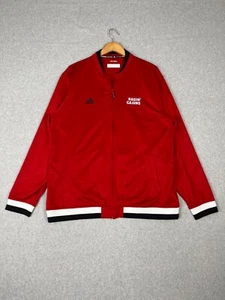 Louisiana Lafayette Ragin Cajuns Jacket Mens XL Red Full Zip NCAA Adidas - Picture 1 of 13