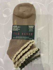 Ted Baker Women's Low Cut Socks- 3 Pair Pack ( Size 3-7) - Picture 1 of 7