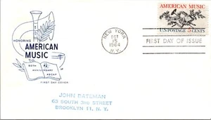 1964 FDC - Honoring American Music - New York, NY - F34724 - Picture 1 of 2