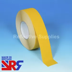 NASTRO ANTISCIVOLO giallo impugnatura standard interno ed esterno 25mm 50mm 100mm (RS401) UK - Foto 1 di 18