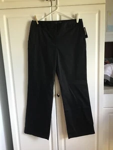 NEW Women's Attention Dress Pants size 12 Black Contoured Waist Boot Cut - Picture 1 of 5