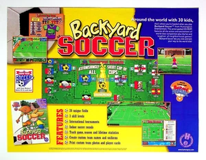 Backyard Soccer Humongous Ent 1998 PC Game Trade Print Magazine Ad Poster ADVERT - Picture 1 of 2