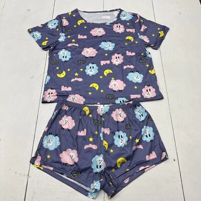 紫色睡羊 2 件套女孩 XL 码新品 — 第 1/4 张图片