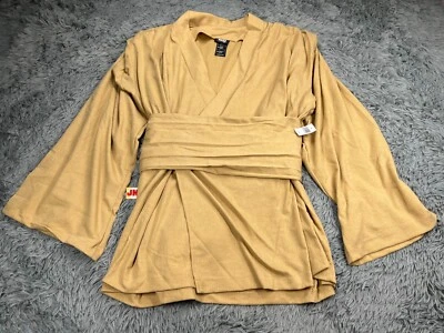 NUEVO Disfraz Túnica Jedi Star Wars Adulto 2XL 3XL Beige Borde Galaxias Parques Disney Foto 1 de 4