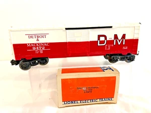LIONEL6-9472 #2 DETROIT & MACKINAW BOX CAR LOOKS NEW UN RUN Blt.1-83_NEW - Picture 1 of 3