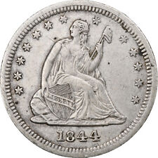 [#1184777] United States, Quarter, Seated Liberty Quarter, 1844, New Orleans, Si
