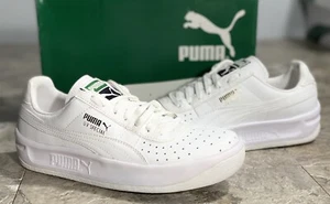 Puma Unisex GV Special White Leather Casual Shoes 6c Big Kid [344765 08] ~ NEW - Picture 1 of 10