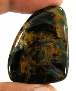 60,30 Karat Natur Golden Blau Pietersite Edelstein Cabochon Draht Wickel Stein - 62212 - Bild 1 von 5