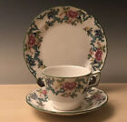 3pcs Royal Doulton Fine China Floradora Dessert Plate Teacup Saucer England