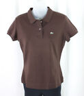 Lacoste Women's Brown Short Sleeve Polo Shirt Size 42 / US L