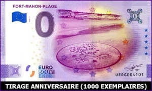 UERG / FORT-MAHON-PLAGE / BILLET 0 € / NULL EURO-SCHEIN 2020-1* - Picture 1 of 1