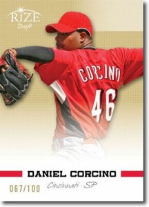 DANIEL CORCINO 2012 Rize Rookie GOLD Paragon RC #/100