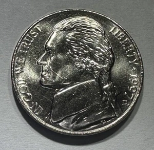 1997-D Jefferson Nickel 5cent Coin from US Mint Set. Uncirculated BU - Picture 1 of 7