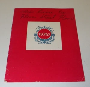 Sammlerstück 1950 NINA Kosemetikprodukte PAMPHLET Schönheit Hautpflege WERBUNG - Bild 1 von 4