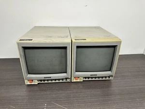 Lot Of 2 Panasonic WV-CM1000 9" Monochrome Black & White CRT BNC Monitor - B45 - Picture 1 of 10